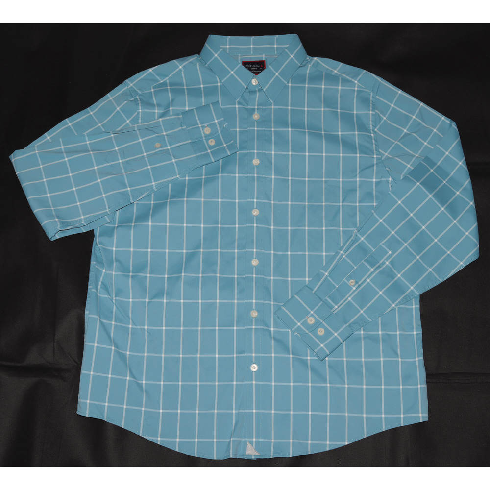 UNTUCKit Men's Long Sleeve Button Front Shirt Size Large